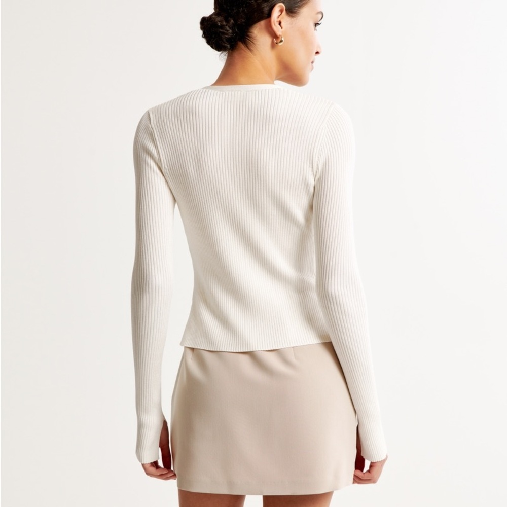 Abercrombie & Fitch Scarlett Mini Skirt Skort Light Taupe Size XL - Picture 3 of 8